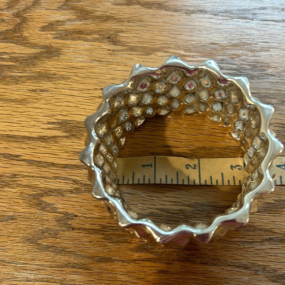 Sterling Silver Cuff Made in Israel - Picture 4 of 6